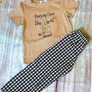 AMAZING GRACE HOW SWEET THE SOUND BOY PANT SET